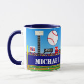 Kindersport-Baseball-Tassen-personalisiertes Tasse (Links)