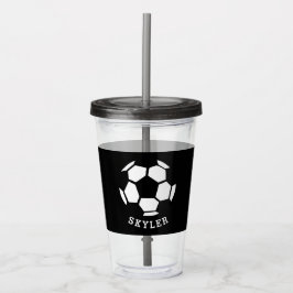Kindersport-Fußball-athletische personalisierte Acryltrinkbecher