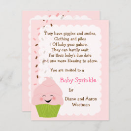 Kindersprink in Pinks Einladung