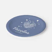 Kinderspuren Pappteller (Schrägansicht)