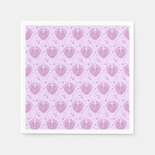 Kinderspuren Serviette (Vorderseite)