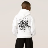 Kinderstädtische Kleidung: Bleibe Sie wirkliches Hoodie (Schwarz voll)