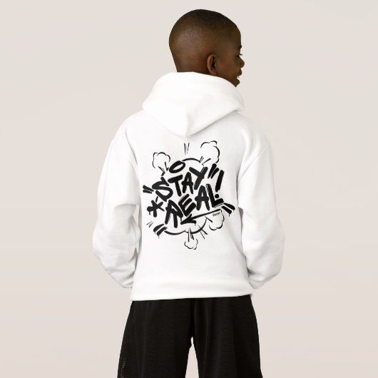 Kinderstädtische Kleidung: Bleibe Sie wirkliches Hoodie (Schwarz voll)