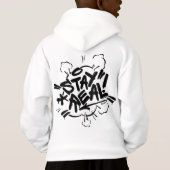 Kinderstädtische Kleidung: Bleibe Sie wirkliches Hoodie (Rückseite)