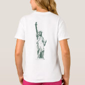 Kinderstatue des Liberty Sweatshirt New York Shirt (Rückseite)