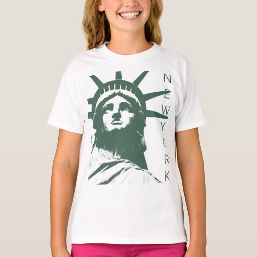 Kinderstatue des Liberty Sweatshirt New York Shirt (Vorderseite)