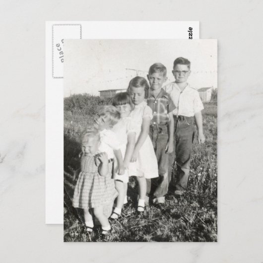 Kindersteppader Postkarte (Vorne/Hinten)