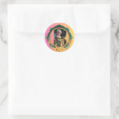 Kindersticker Runder Aufkleber (Tasche)