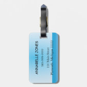 Kinderstrand-Gepäckmarke Gepäckanhänger (Rückseite vertikal)