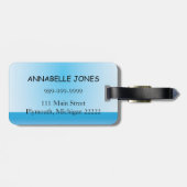 Kinderstrand-Gepäckmarke Gepäckanhänger (Rückseite horizontal)