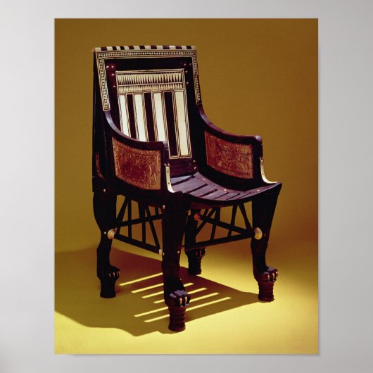 Kinderstuhl, aus dem Grab von Tutankhamun Poster (Vorne)