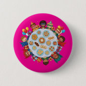 Kindersuperhero-Party Button (Vorderseite)