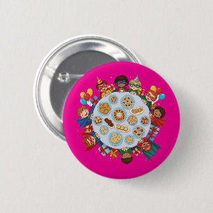 Kindersuperhero-Party Button