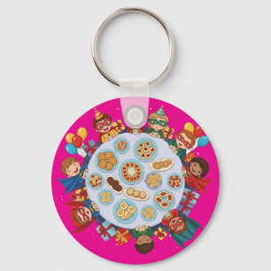 Kindersuperhero-Party Schlüsselanhänger