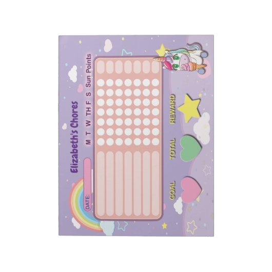 Kindertafel zur Liste von Notepad Notizblock (Rotiert)