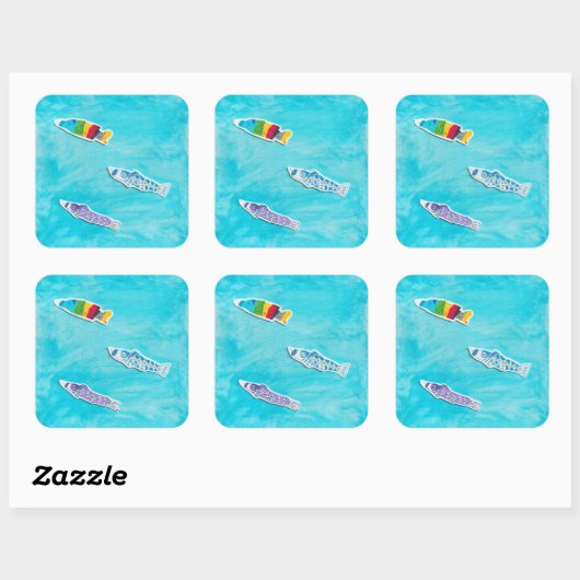 Kindertag Koinobori Aufkleber (Blatt)