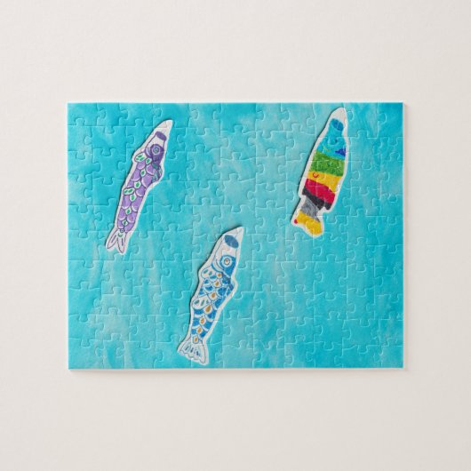 Kindertag Koinobori Puzzle (Horizontal)