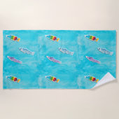 Kindertag Koinobori Strandtuch (Vorderseite)