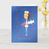 Kindertag mit Spritzenkarte Karte (Gelbe Blume)