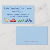 KindertagesCare-Business-Card Telefonnummerkarte (Vorne/Hinten)