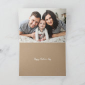 Kindertageskarte des modernen Fotos für Ehefrau un Karte (Innenseite)