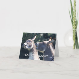 Kindertageskarte mit Eseln Karte