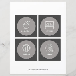 Kindertageskarte Visuelles Schema 3