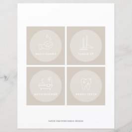 Kindertageskarte Visuelles Schema 4