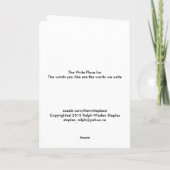 Kindertageskarten des stolzen Vaters Karte (Rückseite)