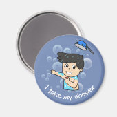 Kindertagesroutine - Junge Magnet (Vorderseite/Rückseite)