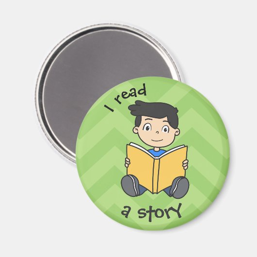 Kindertagesroutine - Junge Magnet (Vorderseite/Rückseite)