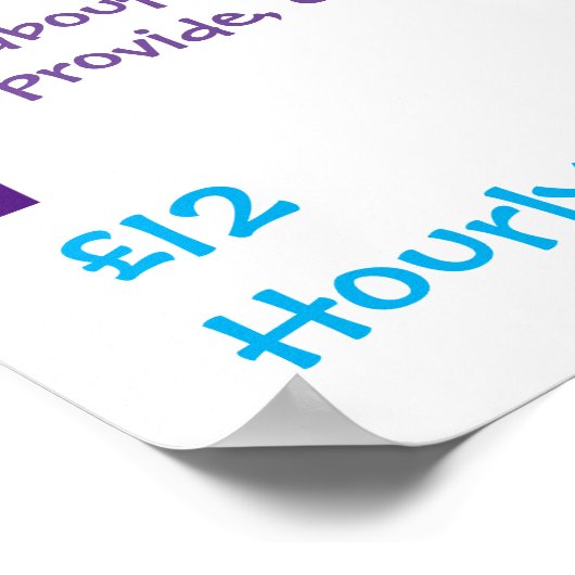 Kindertagesstätte anpassen poster (Ecke)