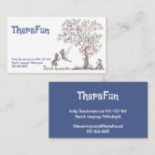 Kindertagesstätte - Blau - Direkt 2 Visitenkarte (Vorne/Hinten)