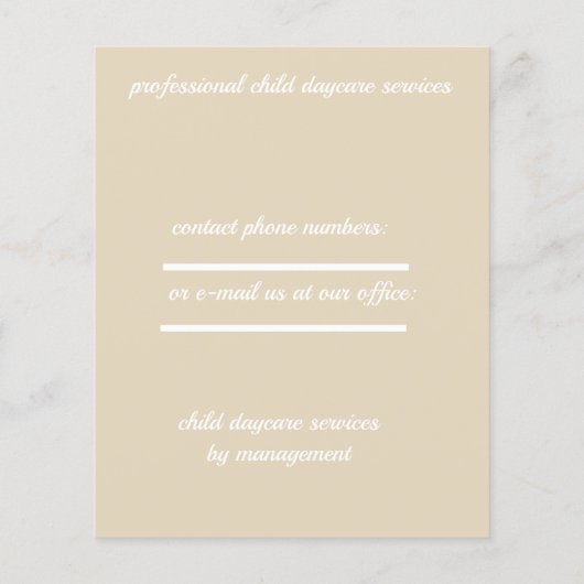 Kindertagesstätte Flyer (Hinten)