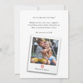 Kindertagesstätte Foto Angeln Vater Cool Papa Karte (Rückseite)