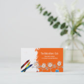 KINDERTAGESSTÄTTE Kinderbetreuungs-Babysitting Visitenkarte (Stehend Vorderseite)