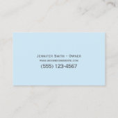 Kindertagesstätte niedlich Kinderbetreuung Kinderb Visitenkarte (Rückseite)