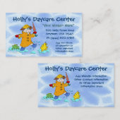 Kindertagesstätte oder Kinderbetreuung Visitenkarte (Vorne/Hinten)