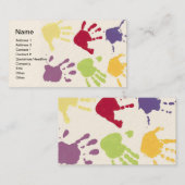 Kindertagesstätte übergibt Visitenkarte (Vorne/Hinten)