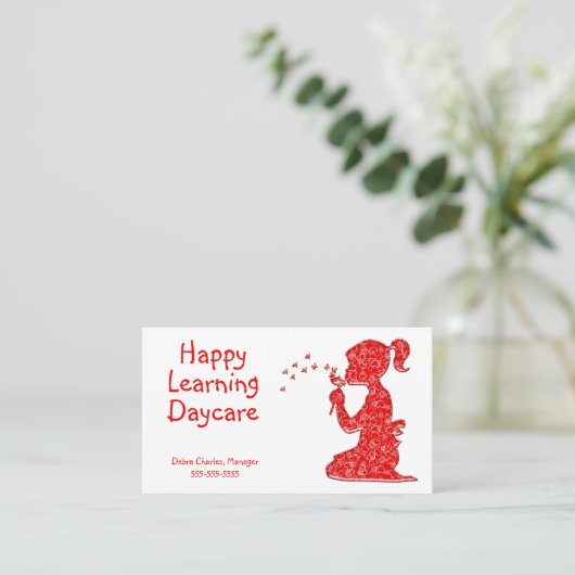 Kindertagesstätte Visitenkarte (Stehend Vorderseite)