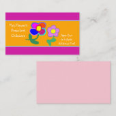 Kindertagesstätte/VorschulVisitenkarte Visitenkarte (Vorne/Hinten)