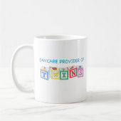 Kindertagesstätten-Anbieter der Zwillings-Blöcke Kaffeetasse (Links)