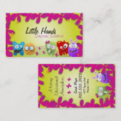 Kindertagesstätten-Visitenkarte - bunte kleine Visitenkarte (Vorne/Hinten)