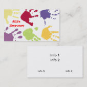 Kindertagesstätten-Visitenkarte Visitenkarte (Vorne/Hinten)