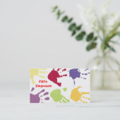 Kindertagesstätten-Visitenkarte Visitenkarte (Stehend Vorderseite)