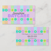 Kindertagesstätten-Visitenkarten Visitenkarte (Vorne/Hinten)