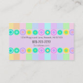 Kindertagesstätten-Visitenkarten Visitenkarte (Rückseite)