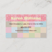 Kindertagesstätten-Visitenkarteschablone Visitenkarte (Rückseite)