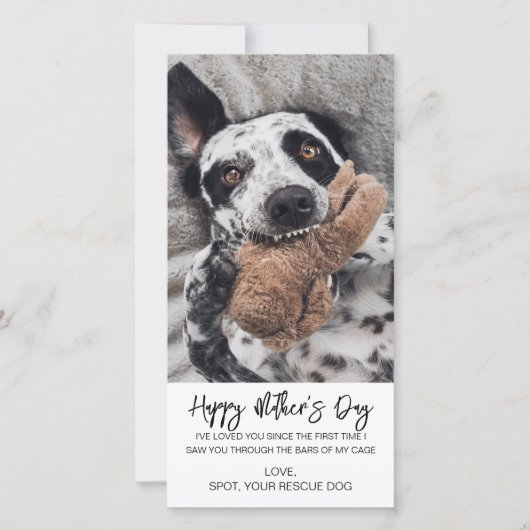 Kindertägliches Foto von Hunden Feiertagskarte (Vorderseite)