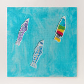 Kindertagsrätsel Koinobori Puzzle (Horizontal)